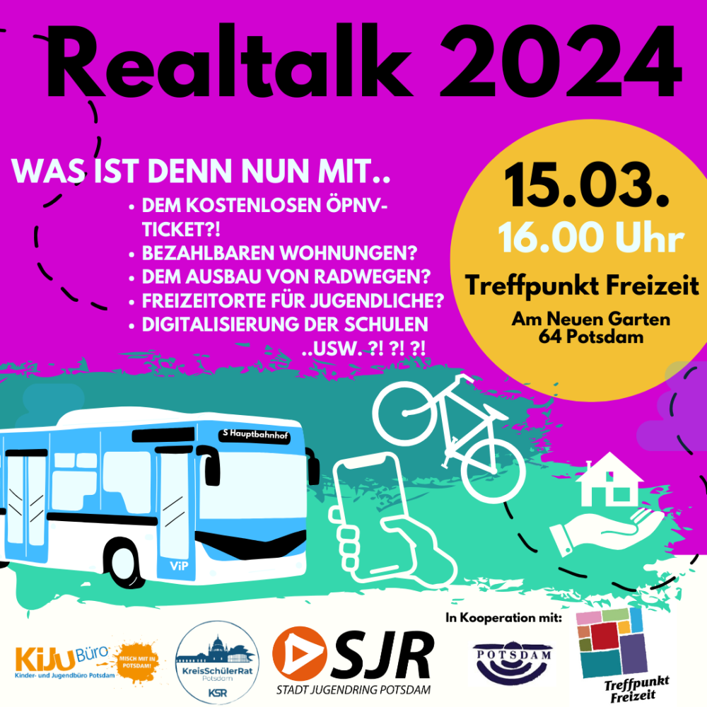 Realtalk 2024 - Jugendliche treffen Politik am 15.03.24